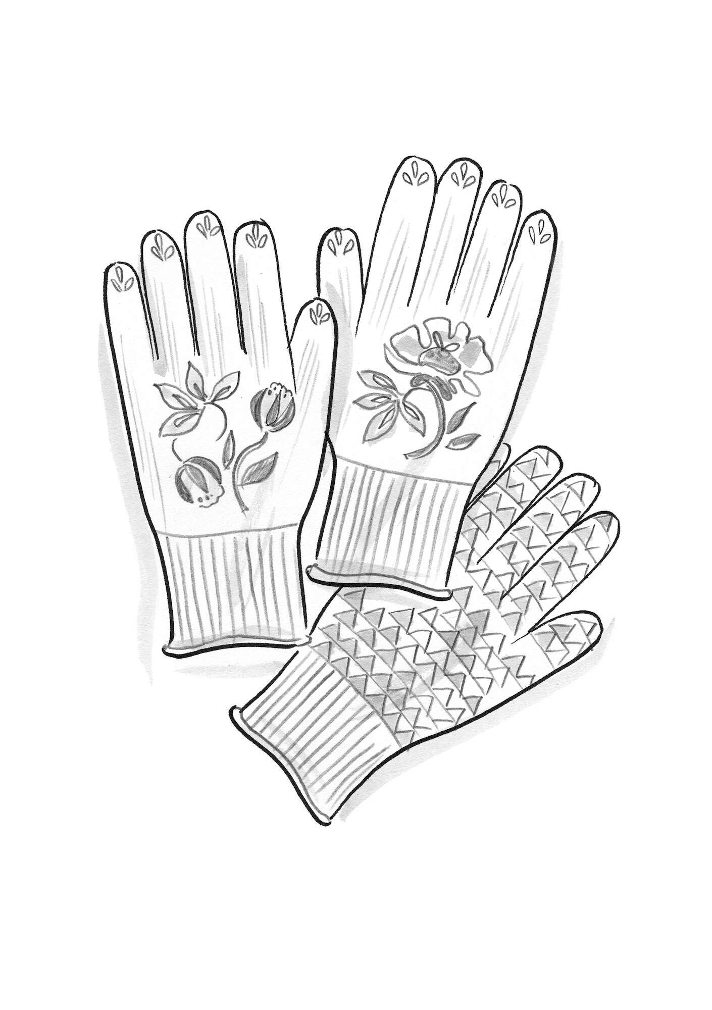 “Gardener” gardening gloves in recycled polyester light sand