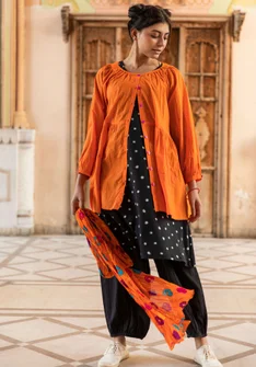 “Insta” organic cotton smock blouse - nectar