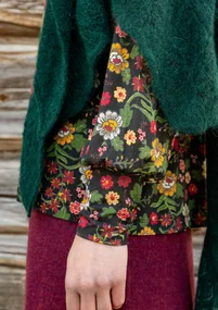 Top "Rosebay" van lyocell/elastaan - zwart