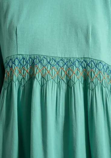 Robe en jersey de coton biologique/modal - ljus0SP0orientgrn