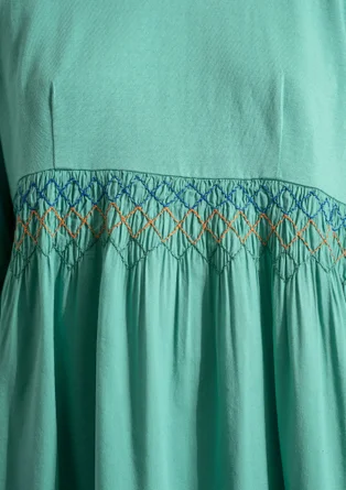 Jerseykleid aus Bio-Baumwolle/Modal - hellorientgrün