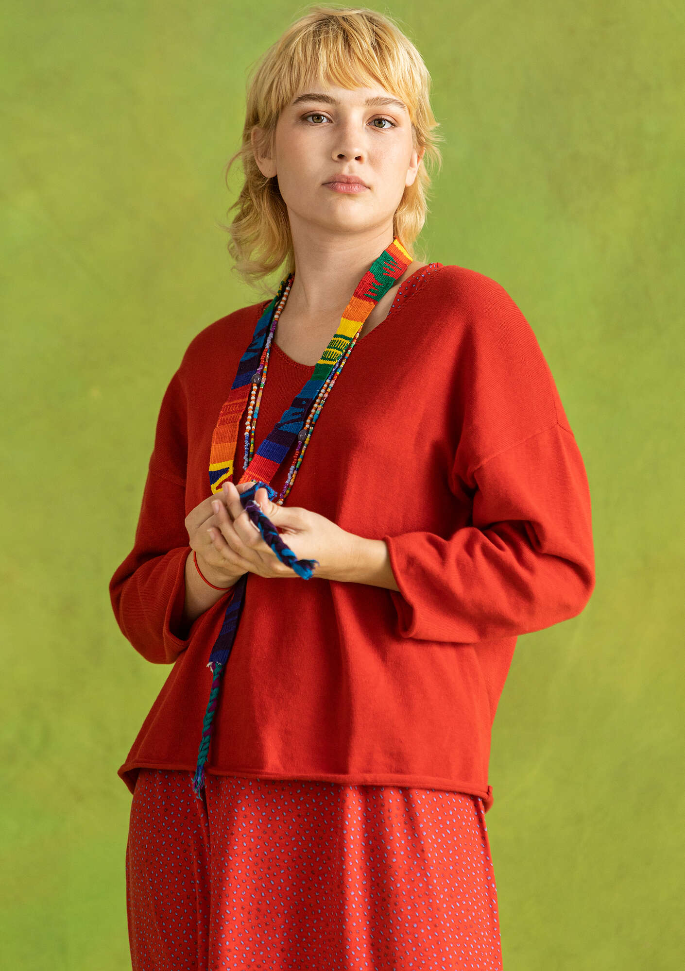 Pullover Hilda parrot red