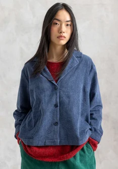 Cordjacke „Rime“ aus Bio-Baumwolle - indigo