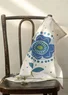 “Tulipanaros” kitchen towel in organic cotton (flax blue One Size)