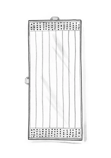 “Flow” organic cotton bath towel - oyster