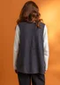 Knit waistcoat in an alpaca blend (dark ash grey/melange S)