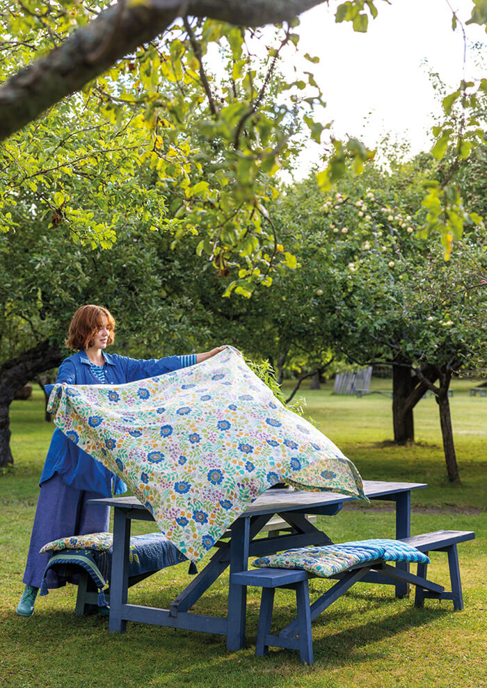 “Primavera” tablecloth in organic cotton