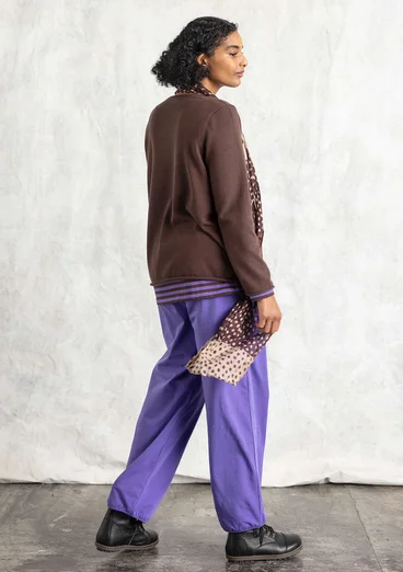 “Tove” Bästis sweater in organic/recycled cotton - mullberry