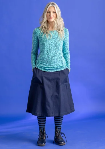 Top en jersey « Helga » en lyocell/élasthanne - jade/motif