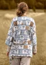 Kimono „Aditi“ aus Leinen (mitternachtsblau S)