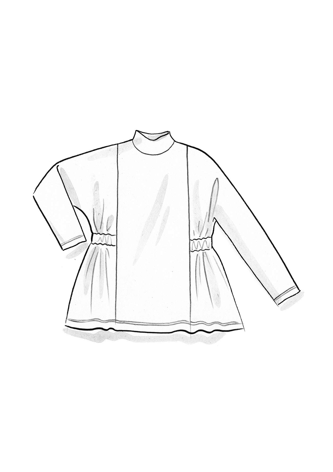 Shirt aus Öko-Baumwolle/Modal/Elasthan krapprot