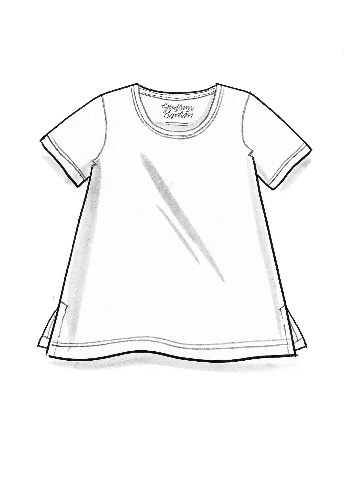 “Oriana” organic cotton/modal t-shirt
