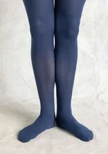 Effen panty van gerecycled polyamide - indigo