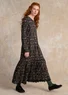 Gemustertes Kleid „Fåle“ aus Modal (schwarz M)