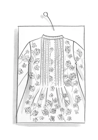 Kleid „Linnea“ aus Hanfgewebe - aubergine