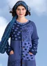 Long gilet "Zoe" en laine (bleu ciel XXL)