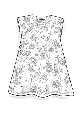 Tricot tuniek "Nypon" van biologisch katoen/modal - olifantgrijs