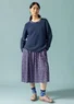 Pullover aus Recycling-Baumwolle (indigo M)