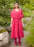 "Kusama"-mekko ekopuuvillaa ja kierrätettyä puuvillaa (kirsikka S)