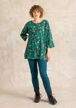 Jerseyleggings aus Bio-Baumwollripp - dunkeljaspis