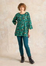 Jerseyleggings aus Bio-Baumwollripp - dunkeljaspis
