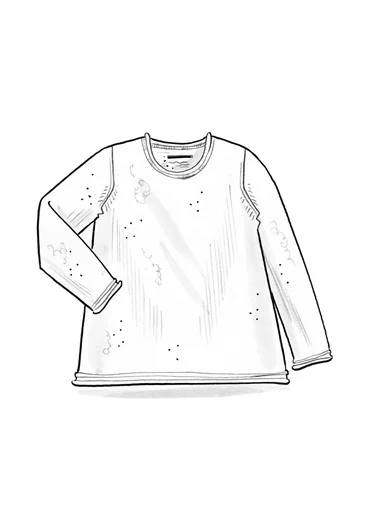 Fluffy, alpaca-blend sweater - ink blue/melange