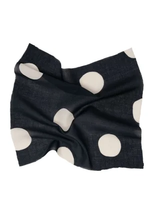 Robe à encolure en V - black/dot