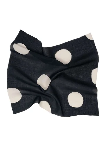 Robe à encolure en V - black/dot