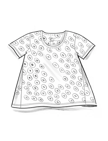 “Billie” short-sleeve top in organic cotton/modal - aquagrn0SL0mnstrad