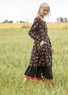 Tricot jurk "Star" van biologisch katoen (zwart S)