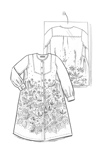 Robe "Autumn" en lin tissé - figue