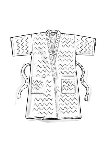 Webkimono „Travel“ aus Viskose - schwarz