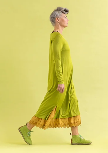 “Ada” lyocell/elastane jersey dress - asparagus