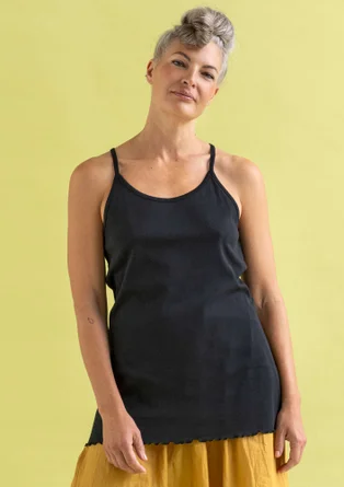 Débardeur en coton biologique - noir