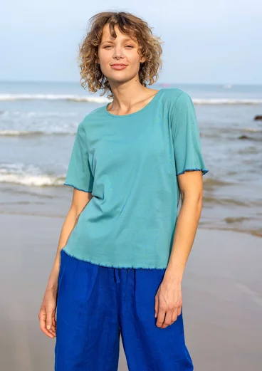 “Drop” organic cotton top - teal