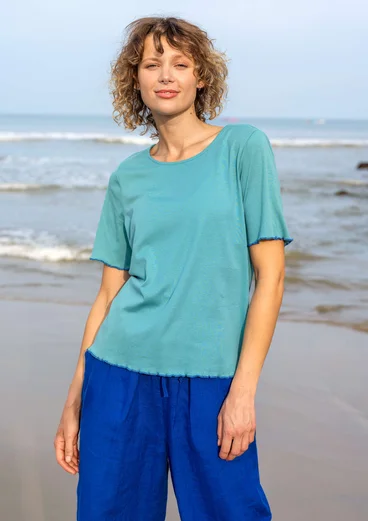 “Drop” organic cotton top - teal