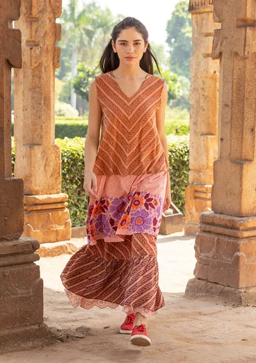 Bluse "Eka" i økologisk bomuld - muskatnød