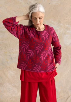 Pull "Ophelia" en coton biologique/recyclé - pourpre