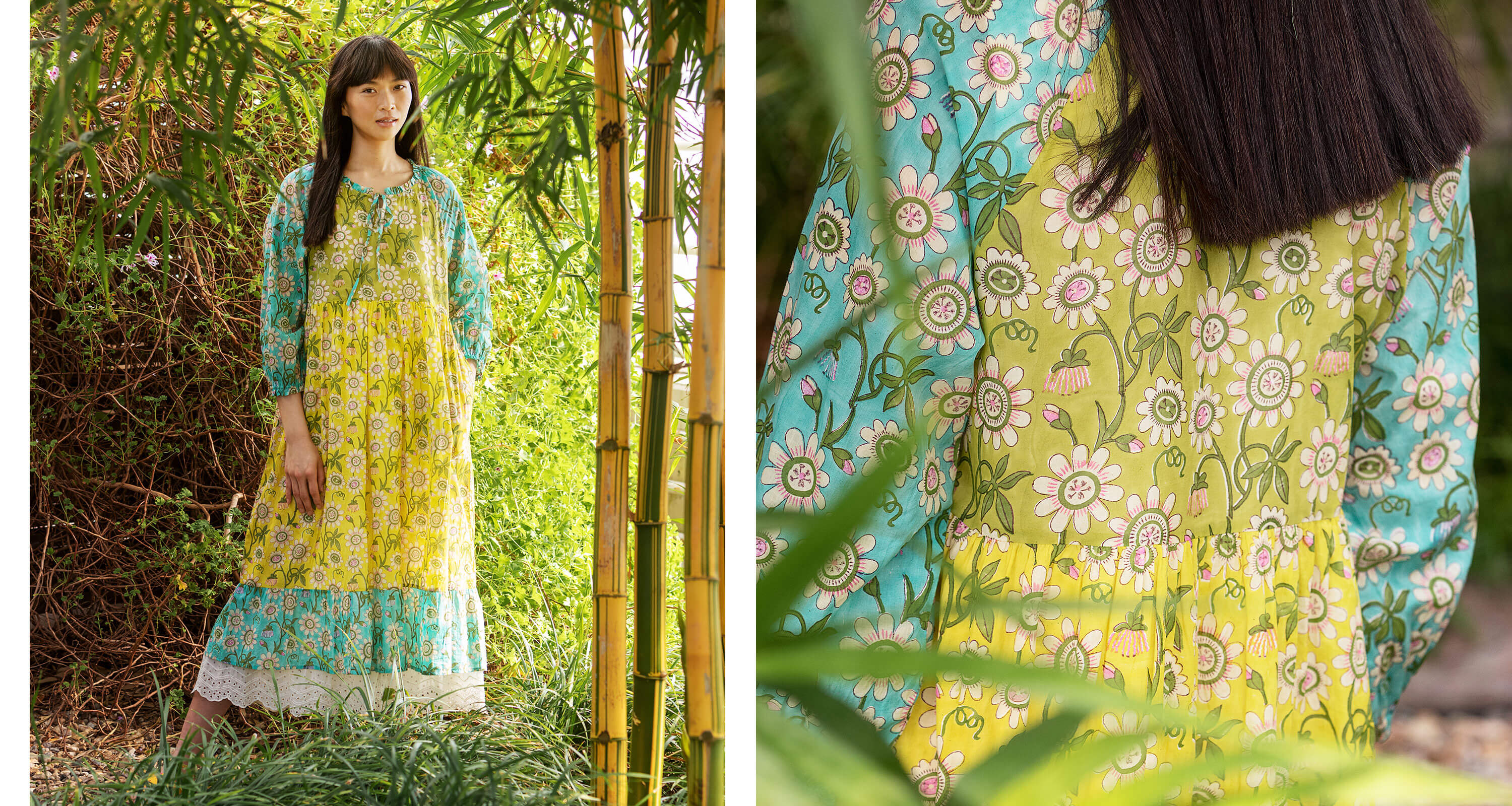 “Floria” woven organic cotton dress