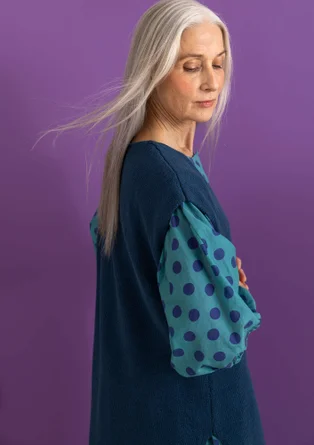 Vest van biologisch/gerecycled katoen - Stille Oceaanblauw