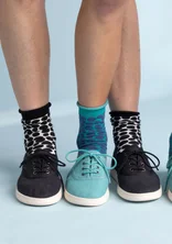 Stoffen schoenen "Grace" van biologisch katoen - zwart