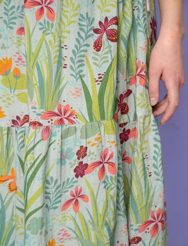 “Iris” woven dress in organic cotton - mynta