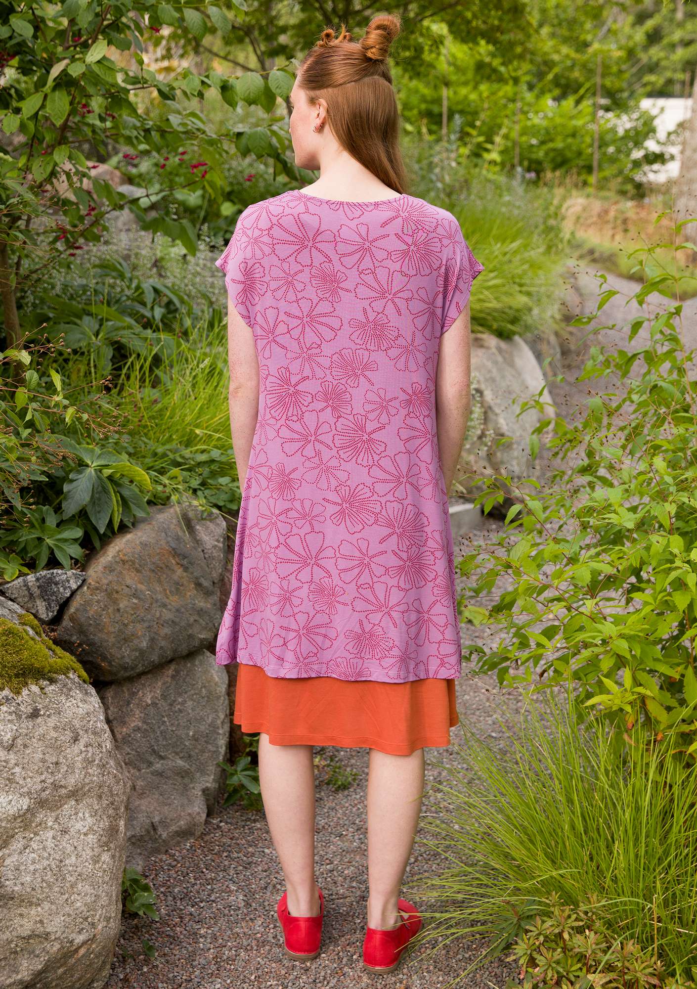  Akiko  modal/elastane jersey tunic wisteria