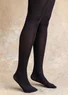 Einfarbige Strumpfhose aus Recycling-Polyamid (schwarz XXL)