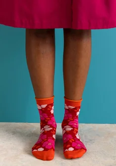 Chaussettes ”Theia” en coton biologique - amaryllis