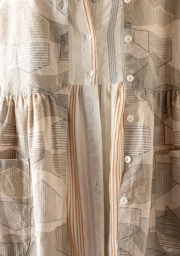 “Alaska” organic cotton/linen blouse - mole