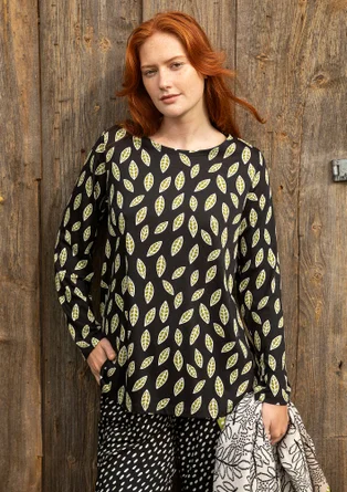 Top « Långvik » en coton biologique/modal - noir