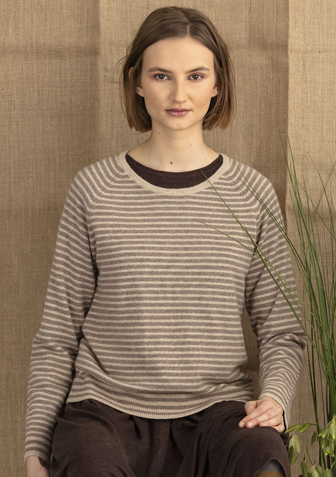 Cashmere sweater light potato/natural melange thumbnail