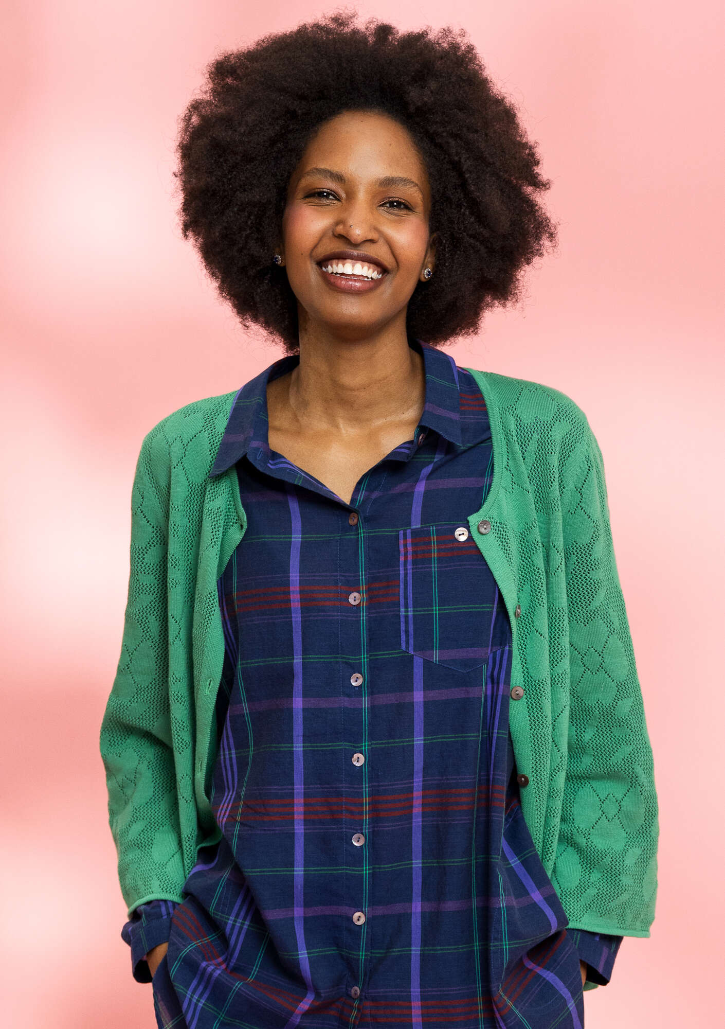 Blomstra knit cardigan in organic/recycled cotton