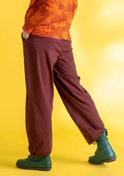 Stella jersey trousers aubergine